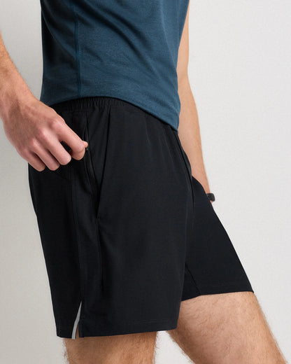 Classic Lined Run Shorts - 5" - S / Black
