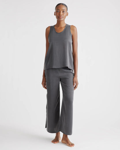 100% Washable Silk Pajama Pants - XS / Indigo