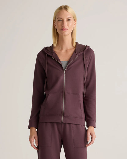 SuperSoft Fleece Full-Zip Hoodie - XS / Smoked Thyme Green