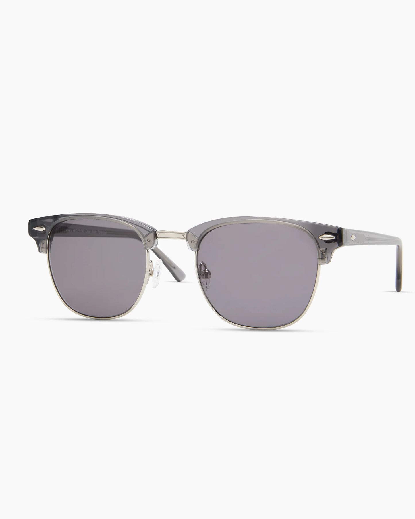 Avery Polarized Acetate Sunglasses - One Size / Clear Slate with Grey lens