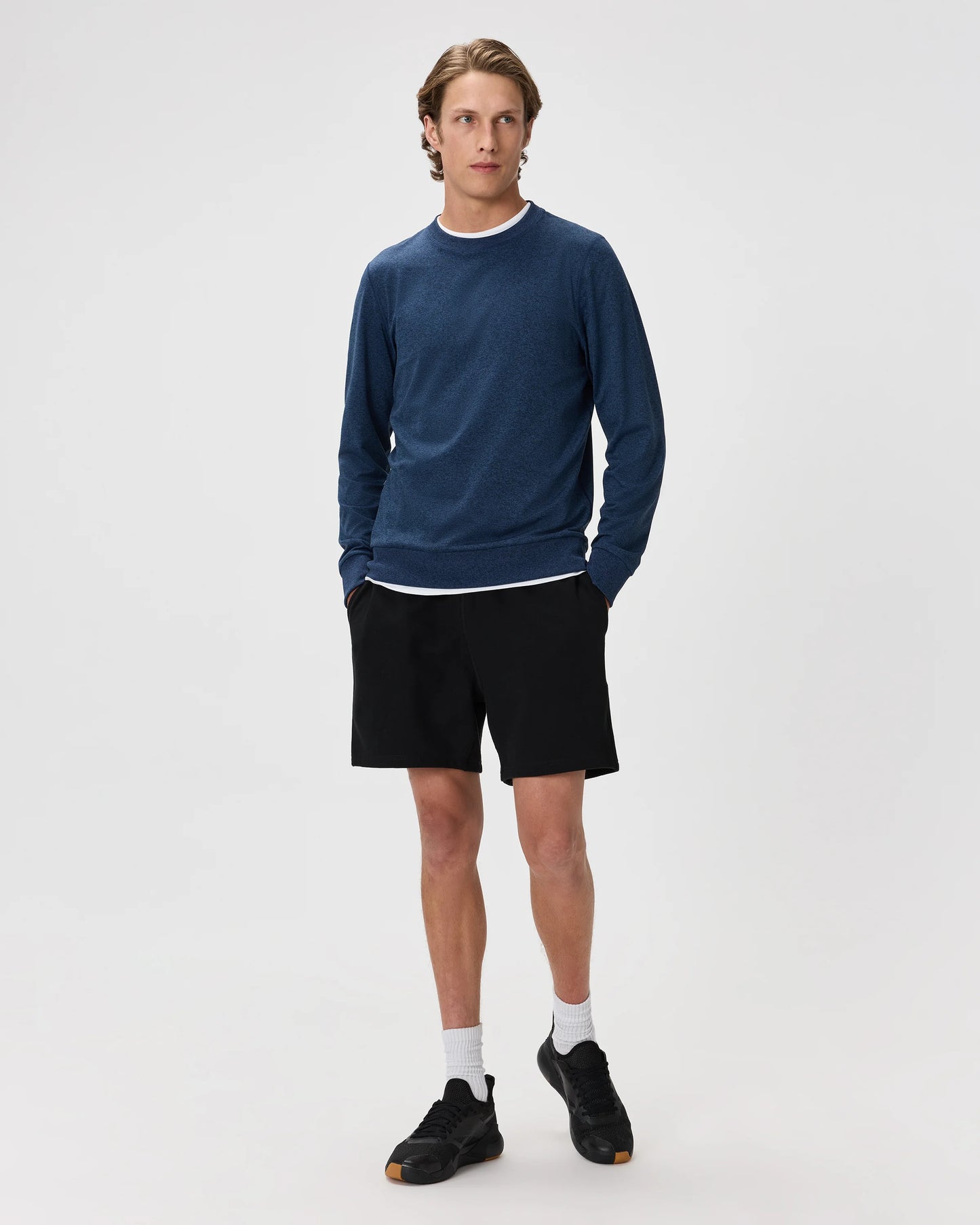 Flowknit Performance Crew Sweatshirt - S / Solid Chalk
