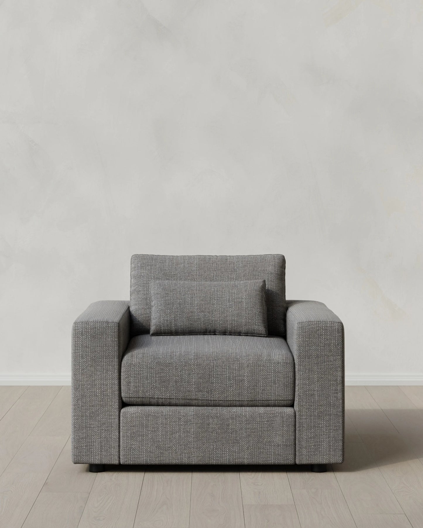 Ashford Deep Seat Chair and a Half in Performance Chenille Linen Blend - 46" / Snow