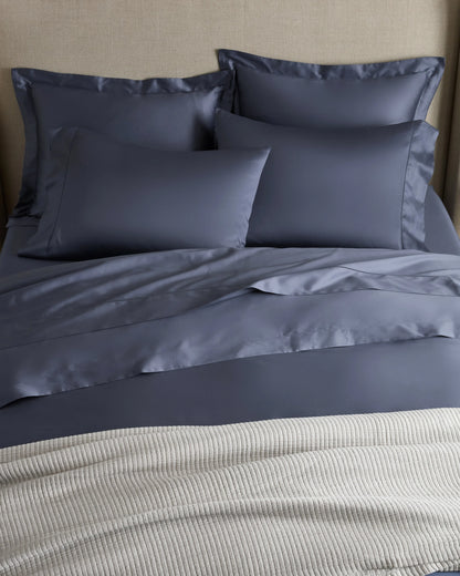 Signature Giza Cotton Sateen Duvet Cover - Twin / Light Grey