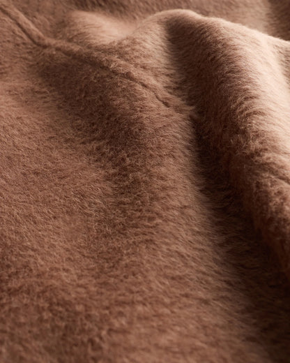 Alpaca-Wool Overcoat - S / Rustic Brown