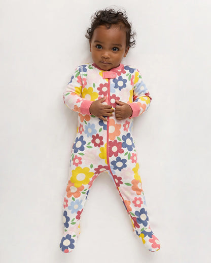 100% Organic Cotton Footie Pajama - 0-3M / Vehicles