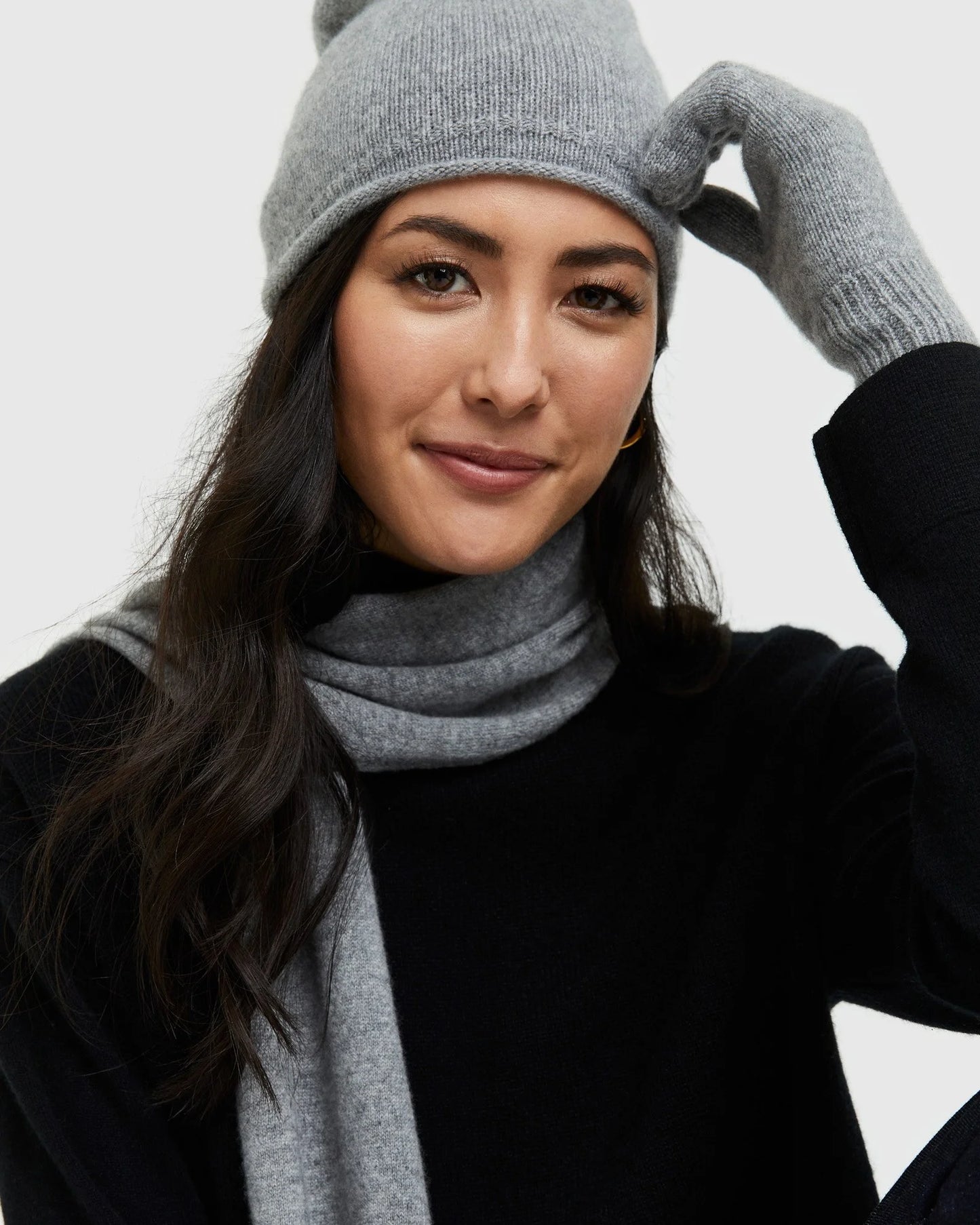 Mongolian Cashmere Gloves - One Size / True Navy