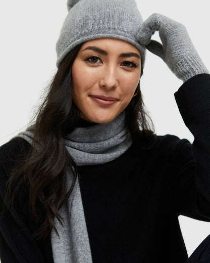 Mongolian Cashmere Gloves - One Size / True Navy