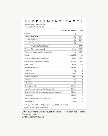 Performance Pre-Workout - 30 Servings / Strawberry Lemonade