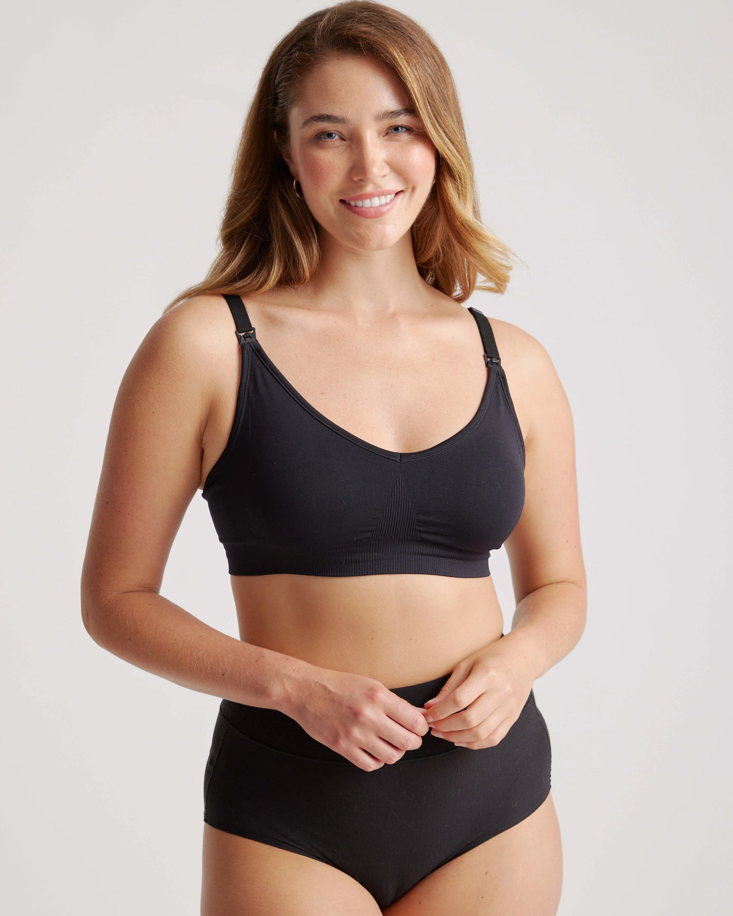 Seamless Nursing Bra - XS / Peach Pink