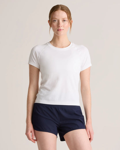 Seamless Waist-Length Tee - XS / Azul Blue