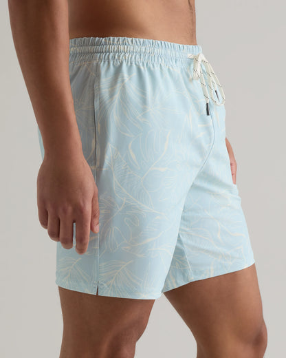 Italian Swim Trunks - 7" - XS / Navy Diamond Geo