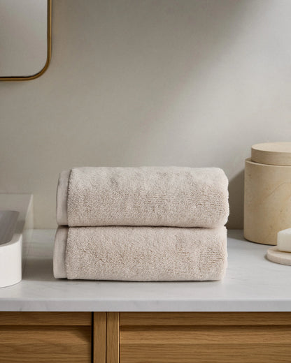 Plush Organic Turkish Cotton Bath Bundle (4 pieces) - One Size / White