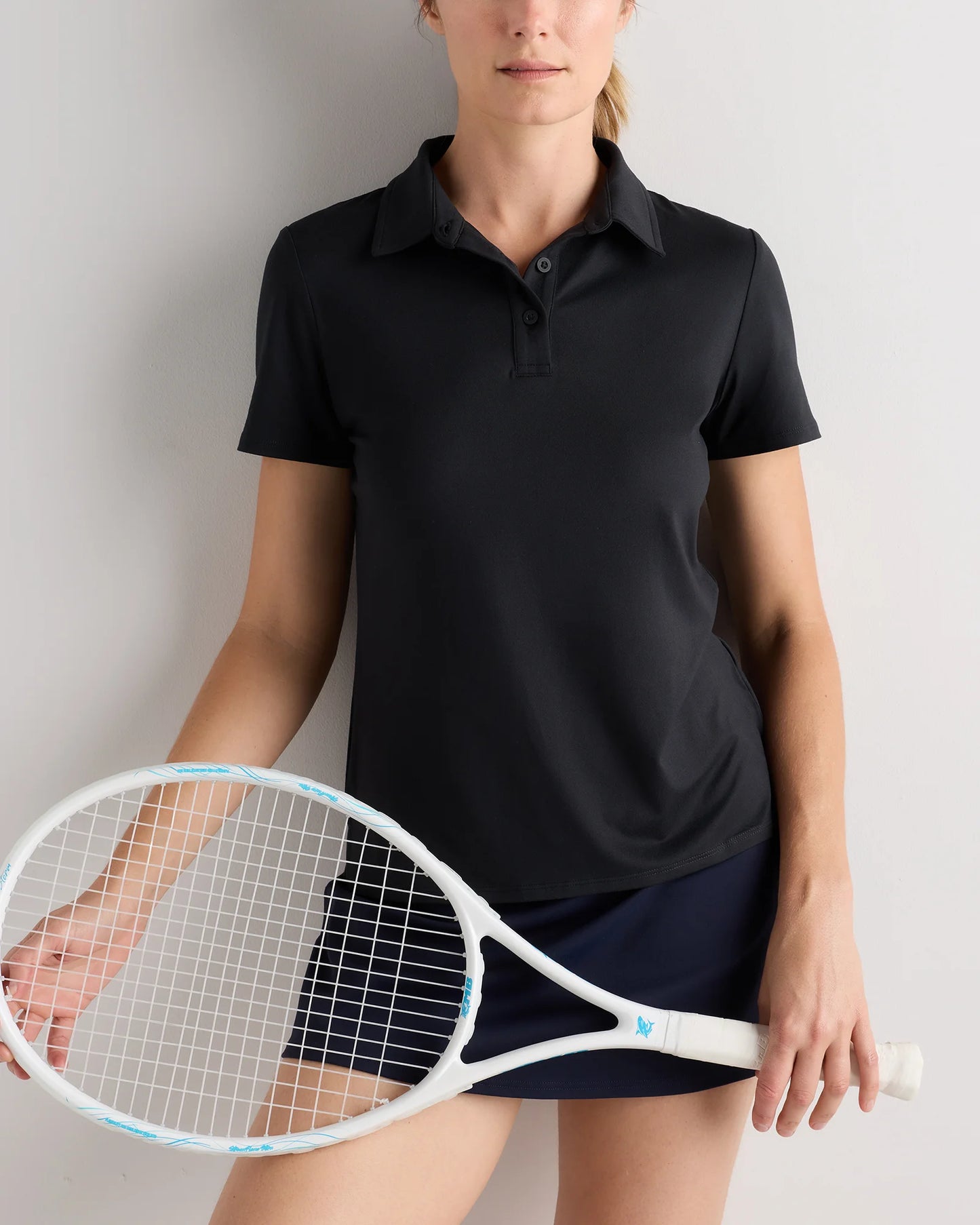 Flowknit Breeze Short Sleeve Polo - XS / Charcoal