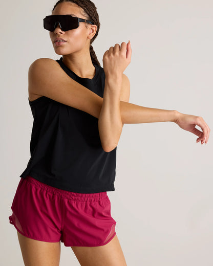 Essential Run Cropped Muscle Tank - XS / Deep Navy