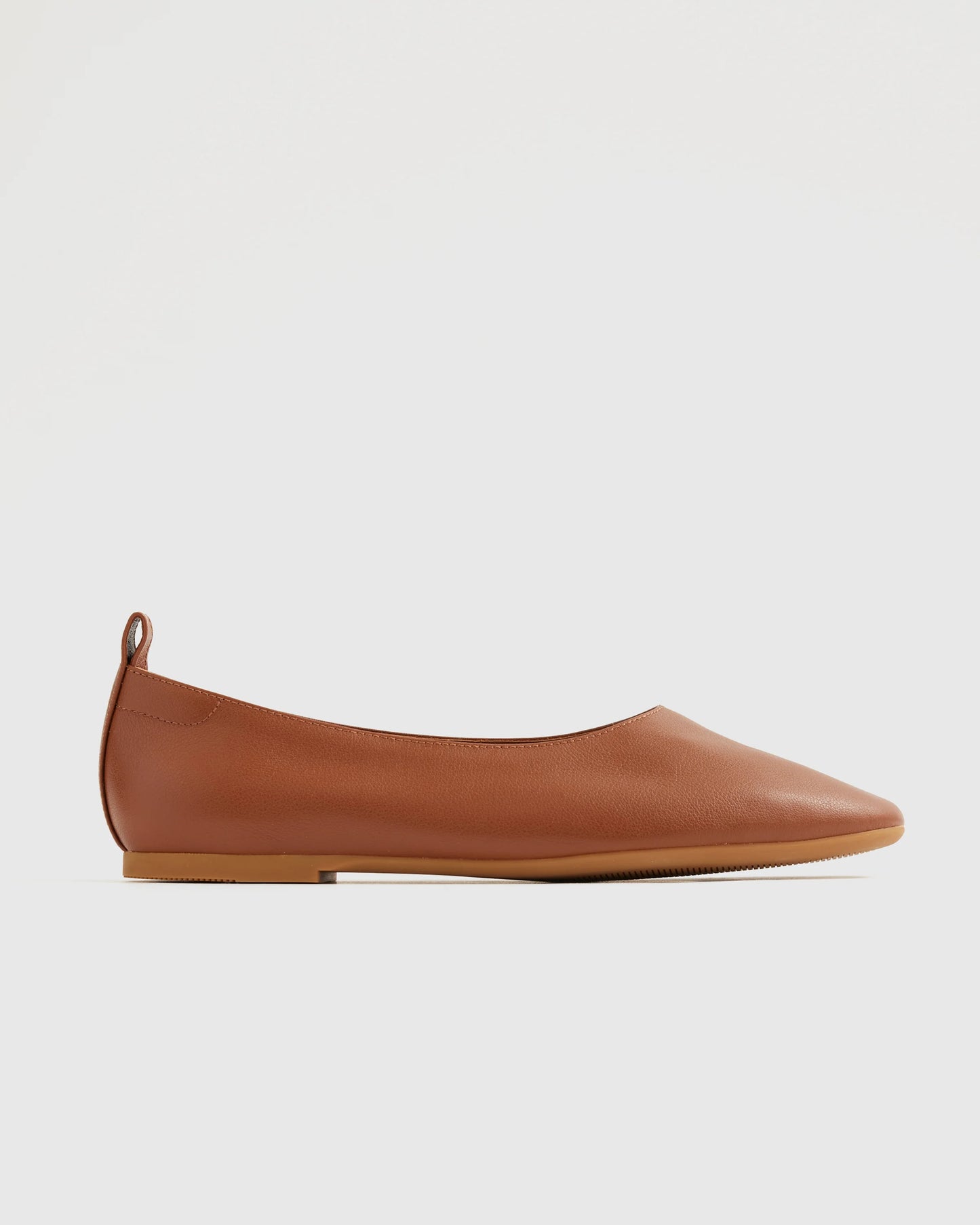 Italian Leather Glove Ballet Flat - 5 / Shell Pink