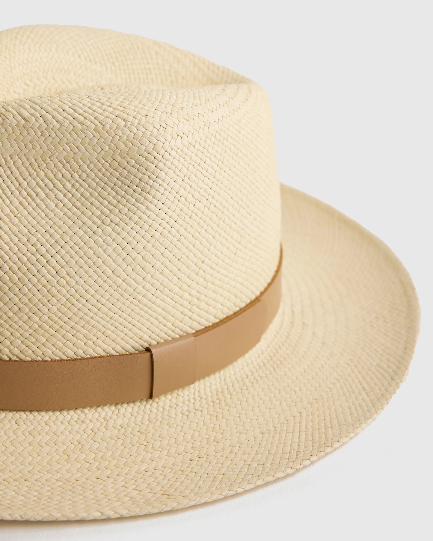 Toquilla Straw Panama Hat - S / Black