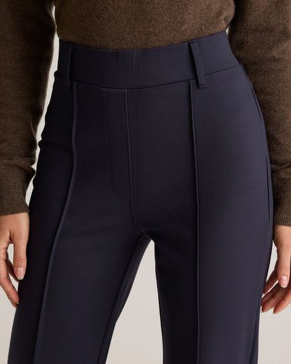 Ultra-Stretch Ponte Flare Leg Pants - XS / Charcoal