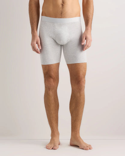 Organic Cotton 6'' Boxer Brief (3-pack) - XS / Light Grey