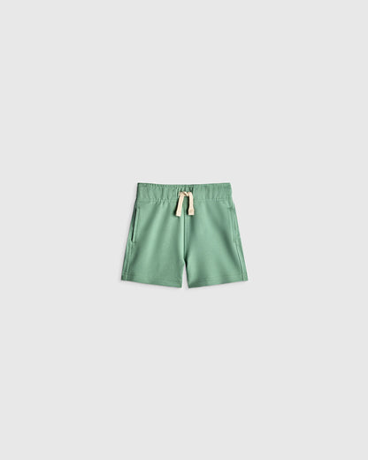 Organic Cotton French Terry Short - 3-6M / Heather Grey
