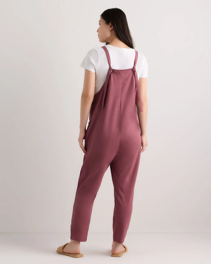 Organic Cotton Maternity Overalls - XS / Deep Navy