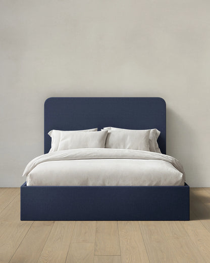 100% Linen Curved Bed - Full / Canvas
