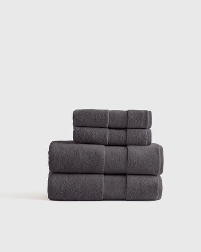 Classic Organic Turkish Cotton Bath Bundle (4 pieces) - One Size / White