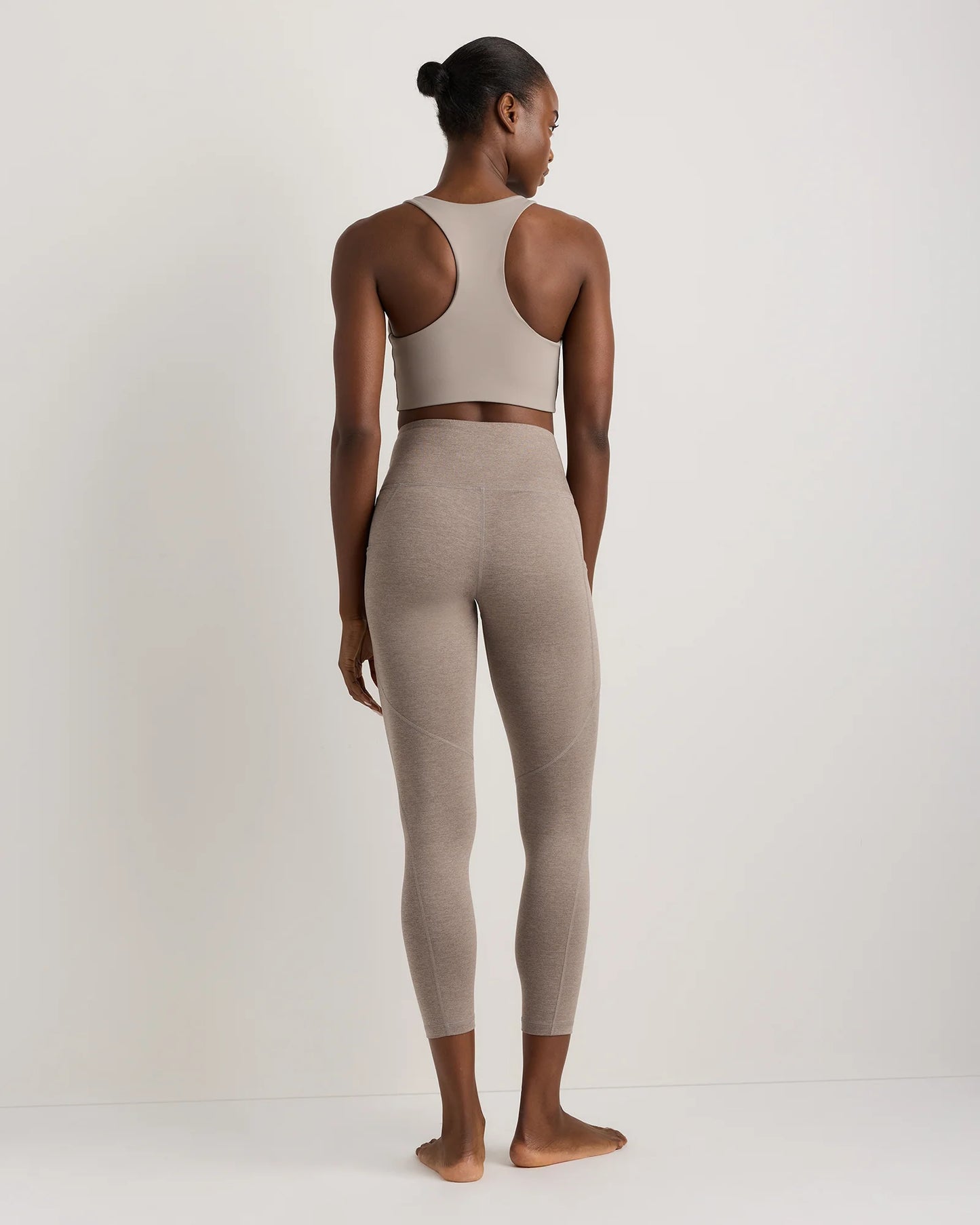 Ultra-Soft High-Rise Pocket Legging - XS / Heather Espresso