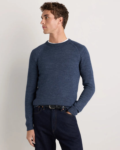Alpaca-Wool Crewneck Sweater - S / Natural