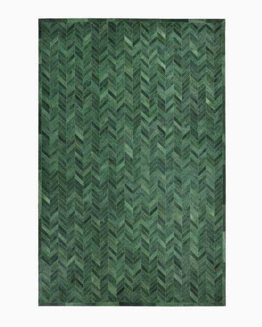 Jones Hide Rug - 5' x 8' / Green