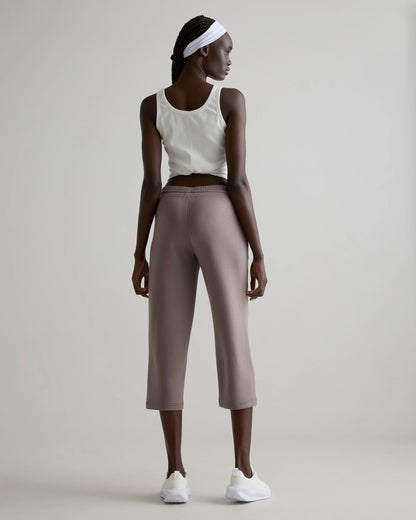 CloudComfort High-Rise Cropped Sweatpants - XS / Pebble Beige