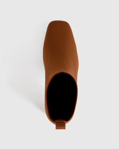 Eco Knit Heeled Bootie - 5 / Almond