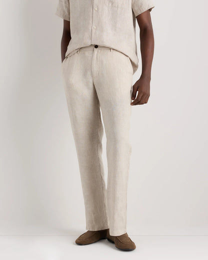 100% European Linen Trousers - 30X30 / Chambray Blue