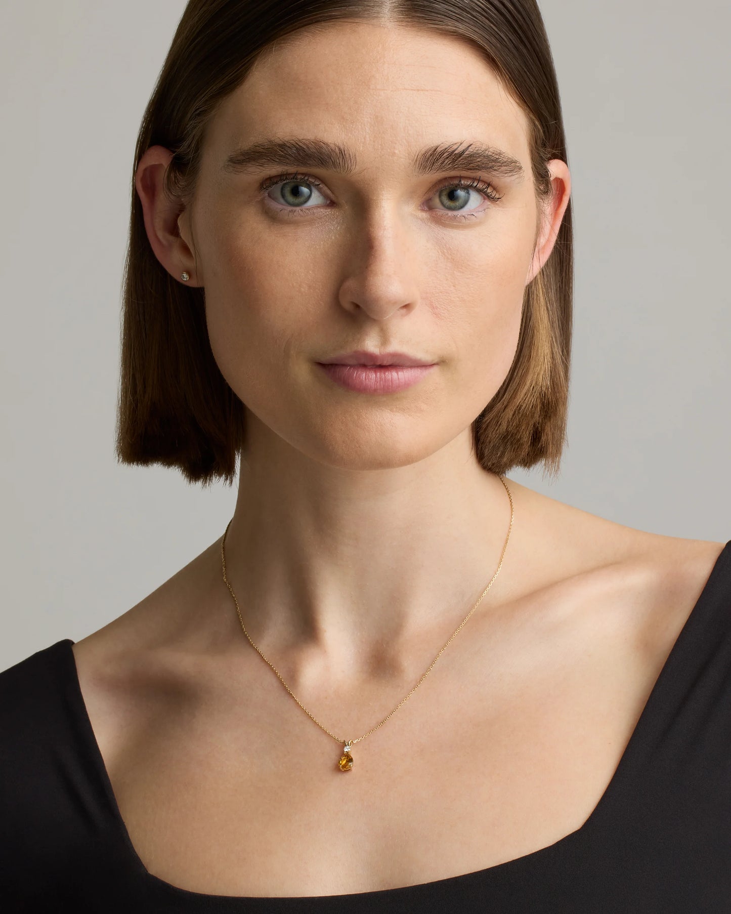 14K Gold Diamond & Semi-Precious Gemstone Drop Necklace - One Size / Yellow Gold