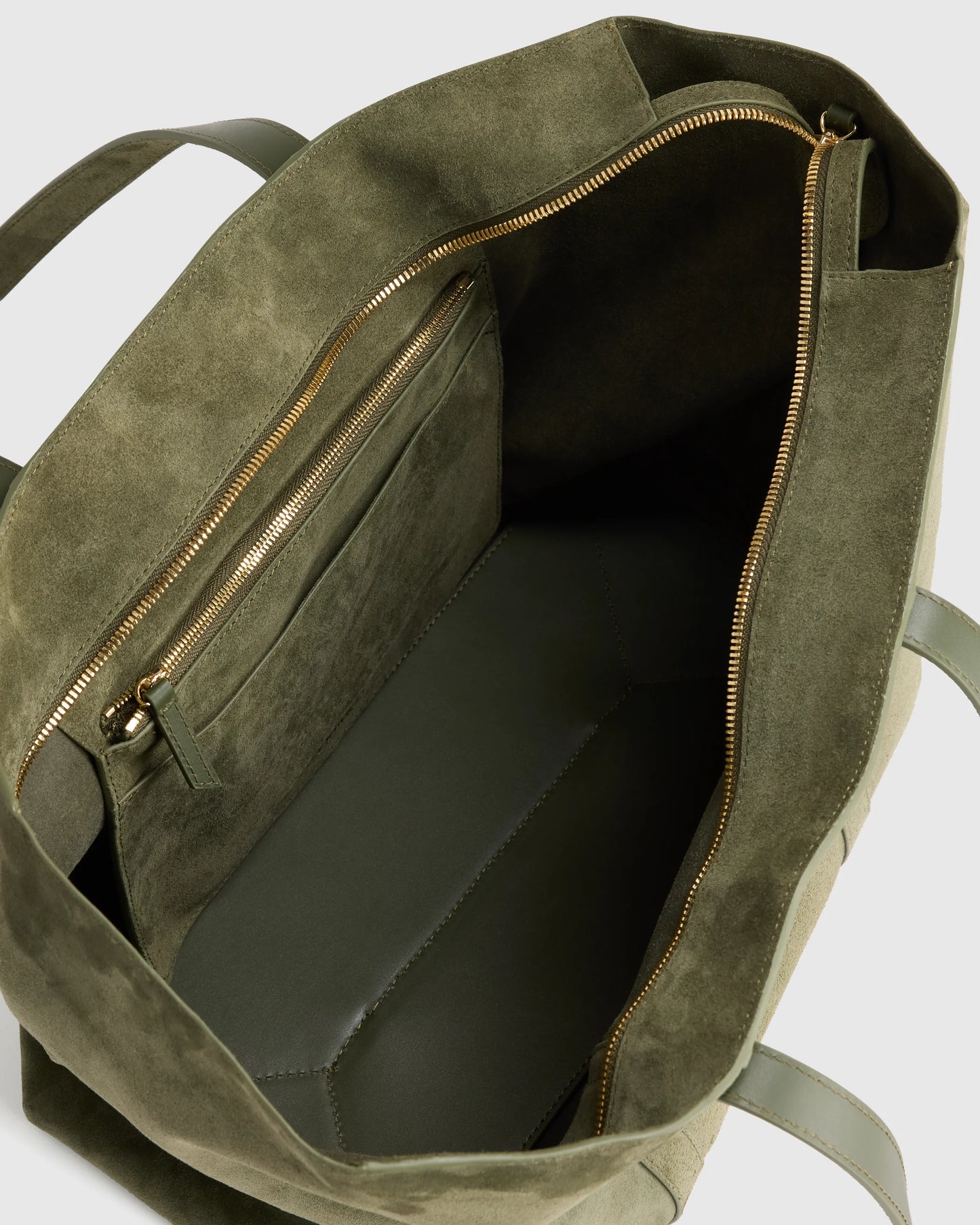 Italian Suede Everyday Tote - One Size / Whiskey