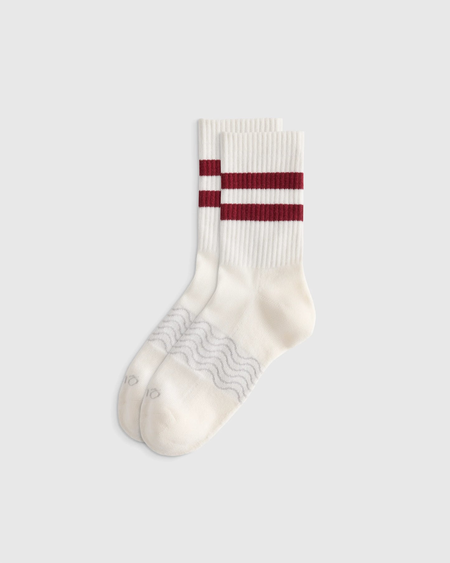 Everyday Cotton Varsity Stripes Half-Crew Sock (4-Pack) - S / Ivory/Navy Stripe
