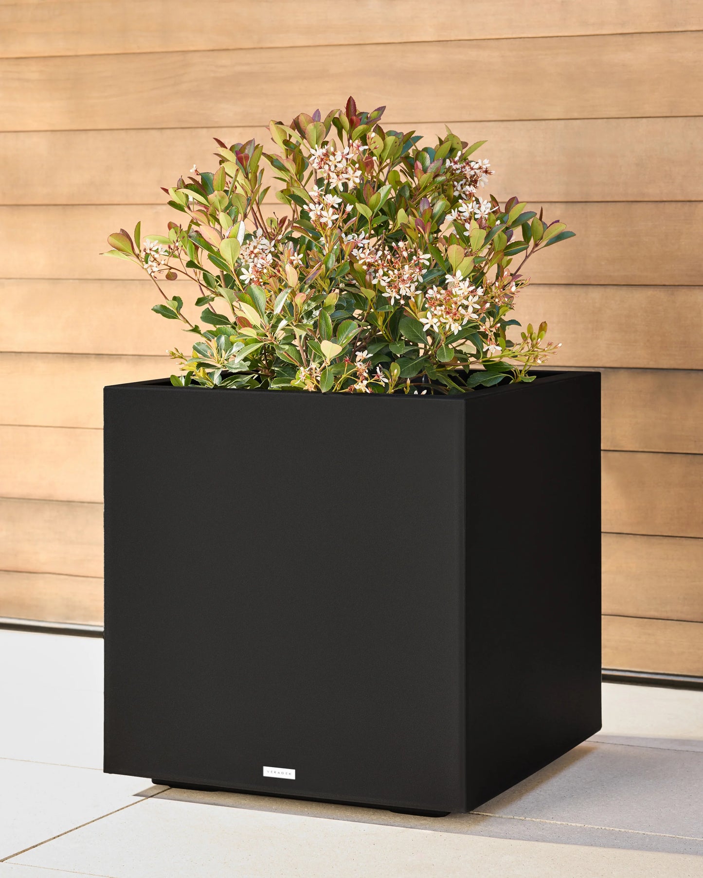 Block Series All Weather Square Planter by Veradek - One Size / Black