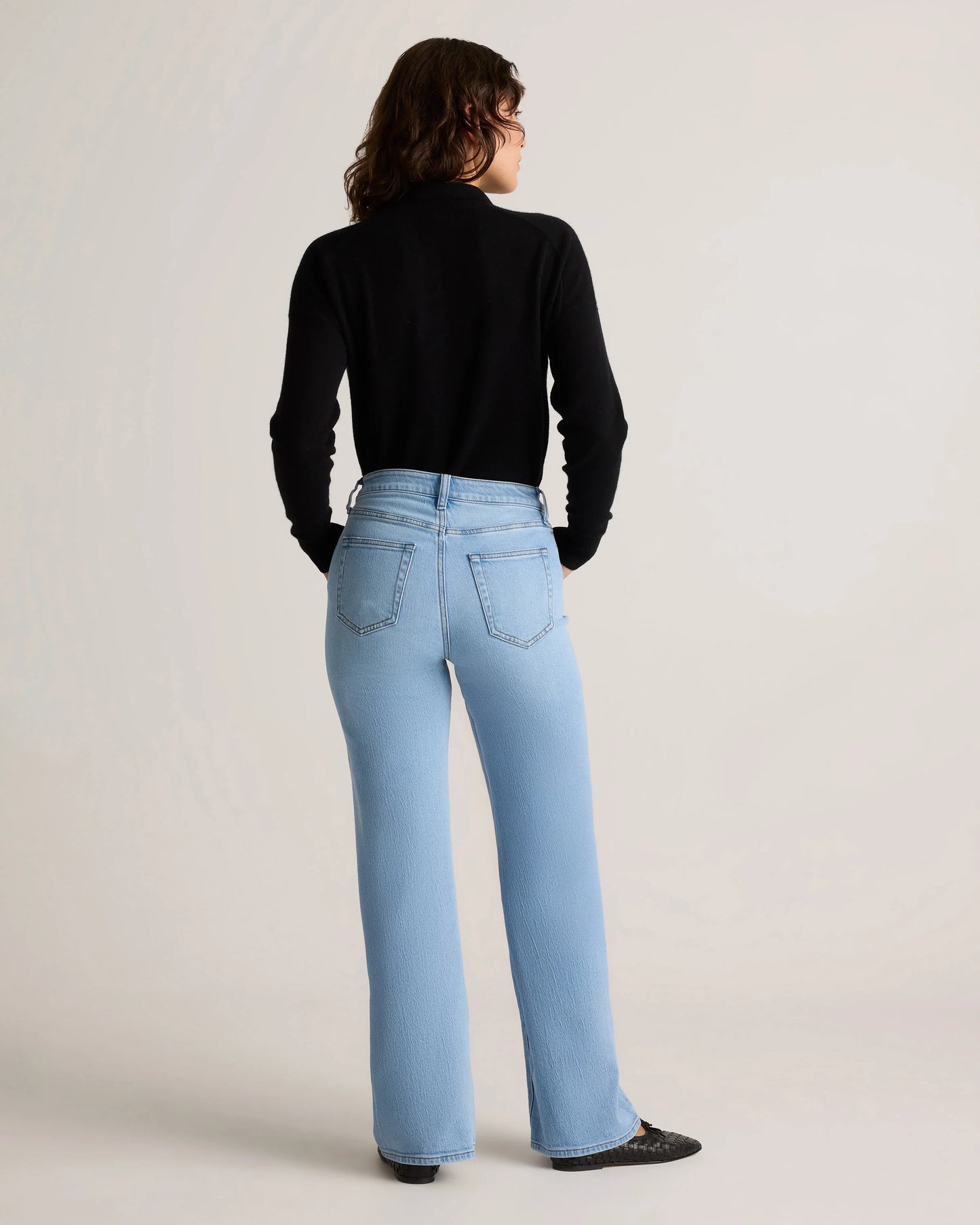 Bella Stretch Relaxed Straight Jeans - 24 / Atlantic Blue