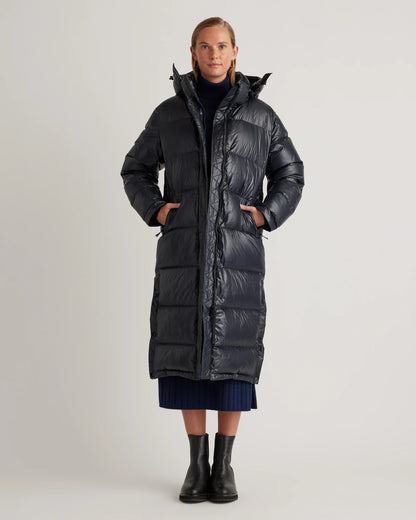Responsible Down Long Puffer Jacket - XS / Black