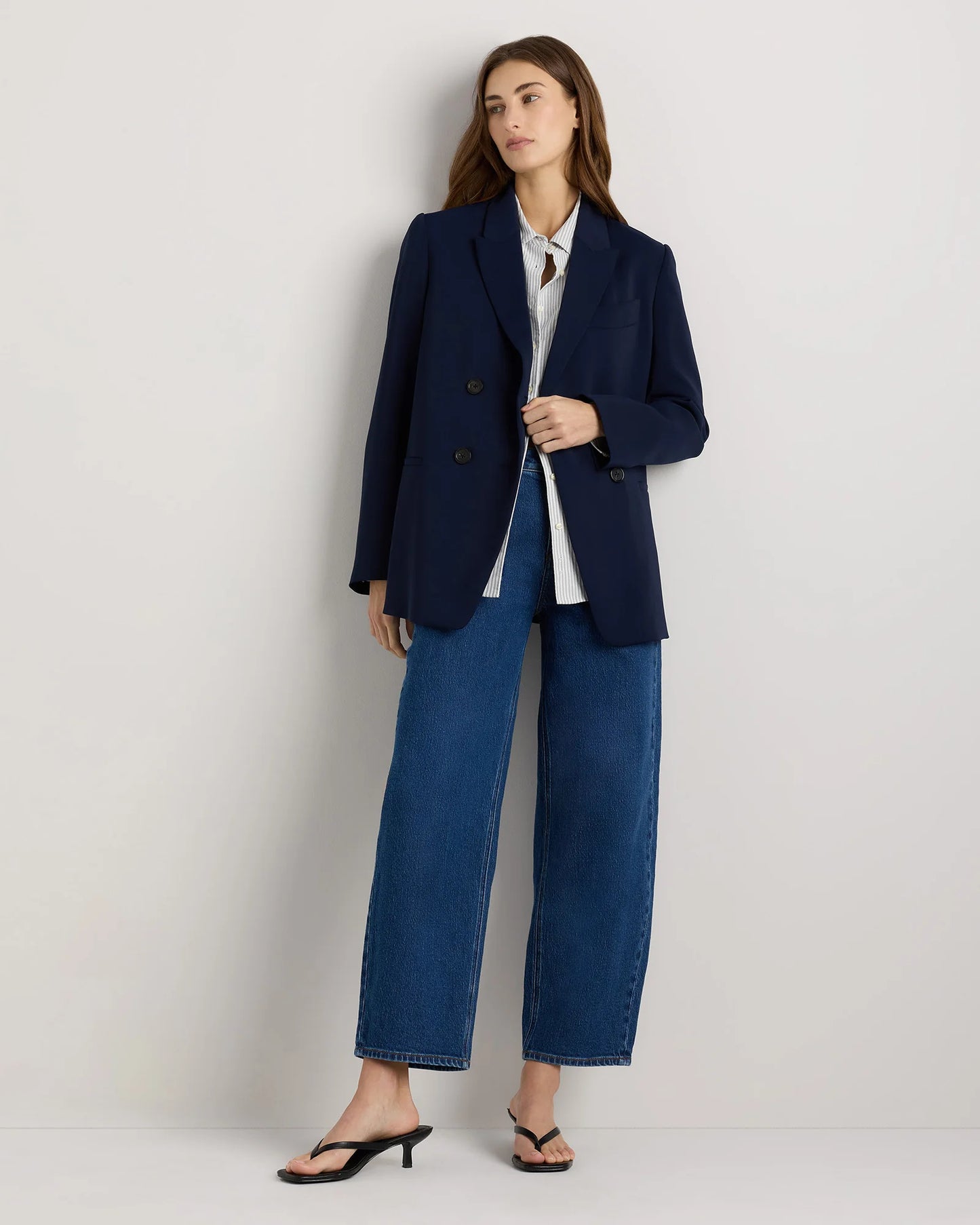 Bella Stretch Barrel Jeans - 24 / Cool Blue