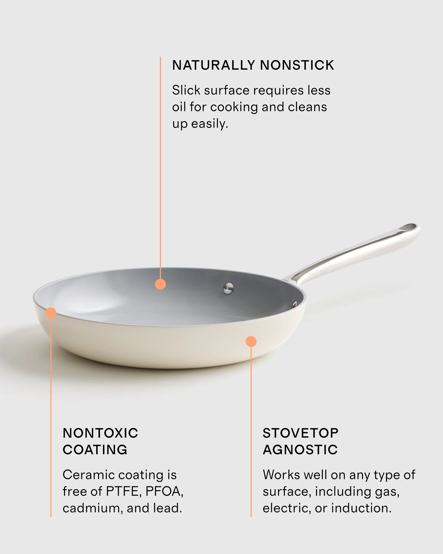 Ceramic Nonstick 8" Frying Pan - One Size / Navy