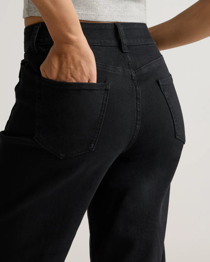 Bella Stretch Patch Pocket Wide Leg Jeans - 24 / Deep Sea Blue