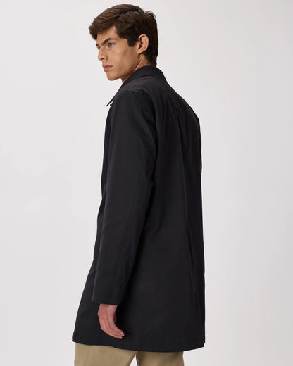 Comfort Stretch Trench Coat - S / Midnight Black