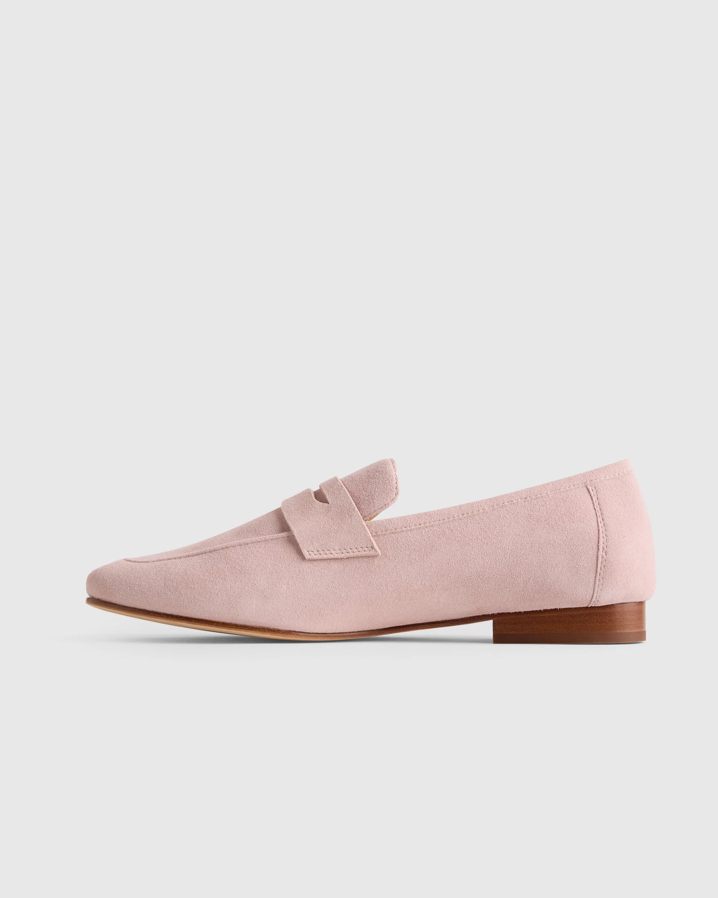 Italian Suede Penny Loafer - 5 / Almond
