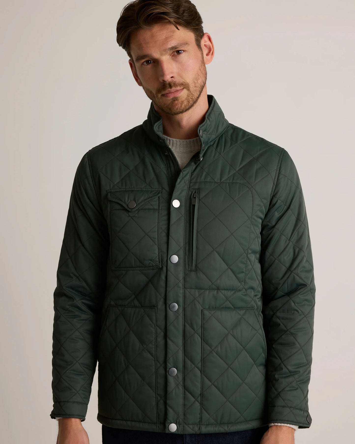 Featherless Quilted Utility Jacket - S / Verdant Pine