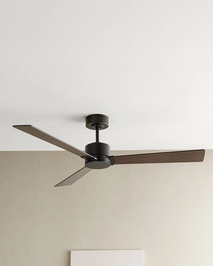 Minimalist Wood Blade Ceiling Fan - 44" / White