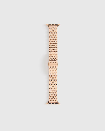 Stainless Steel & Pave Bracelet Smartwatch Band - 38mm - 42mm / Silver