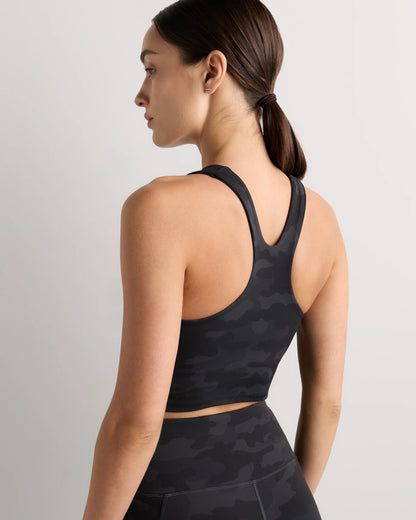 Ultra-Form High-Neck Cropped Tank - XS / Black Camo