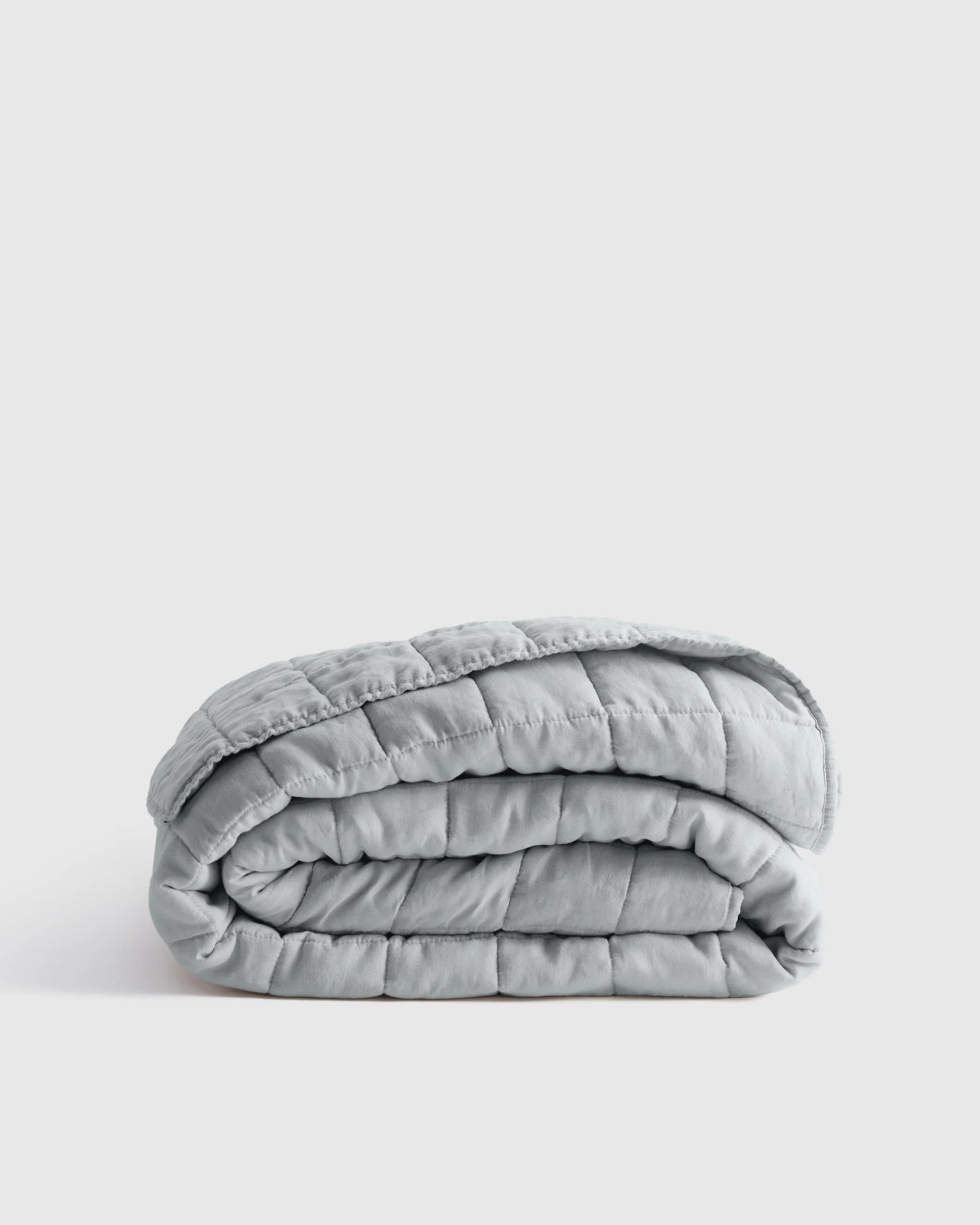 European Linen Box Quilt - Twin / Dusty Mauve