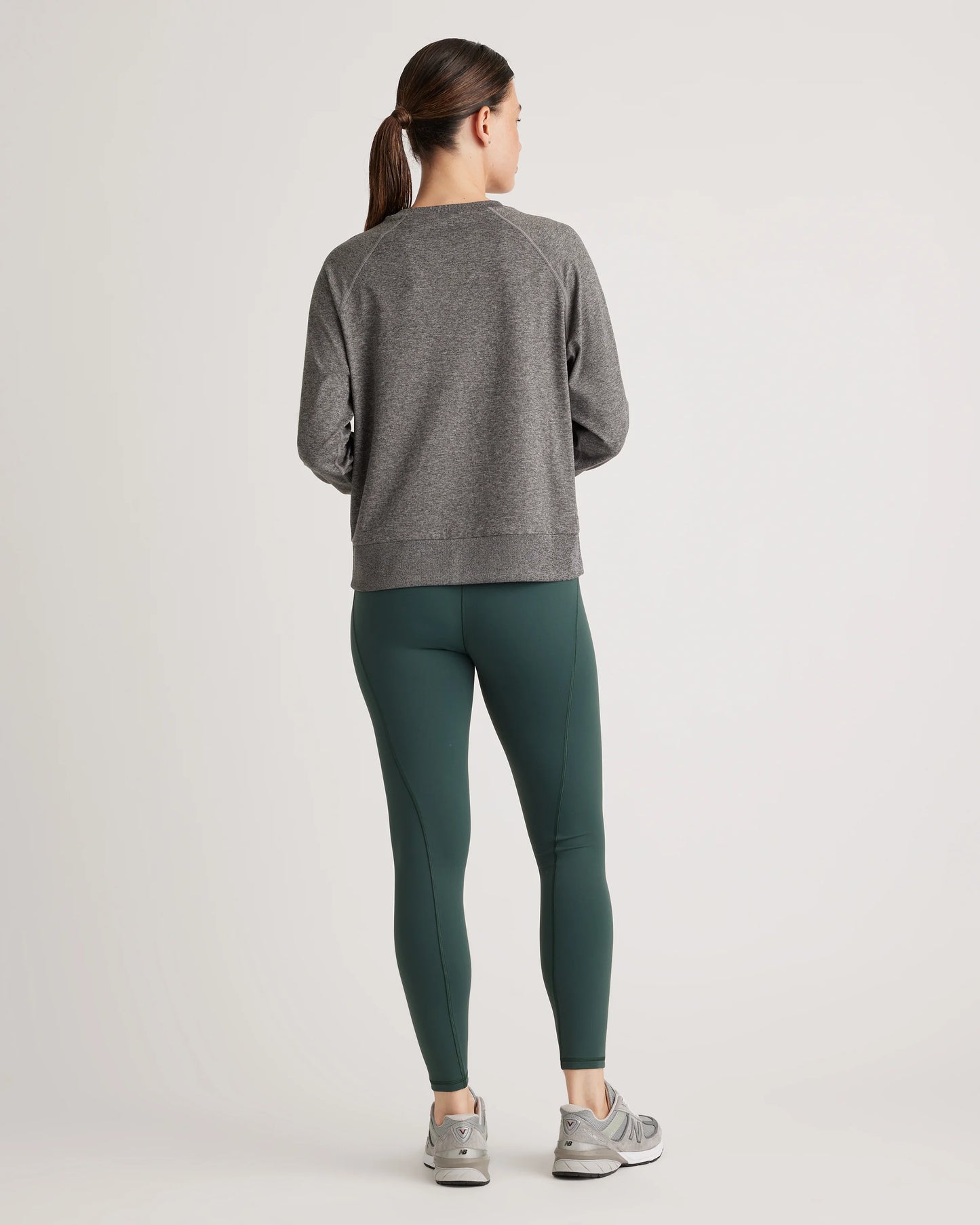Flowknit Pullover Crew - XS / Heather Deep Navy