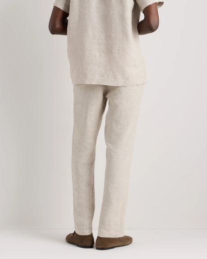100% European Linen Trousers - 30X30 / Chambray Blue
